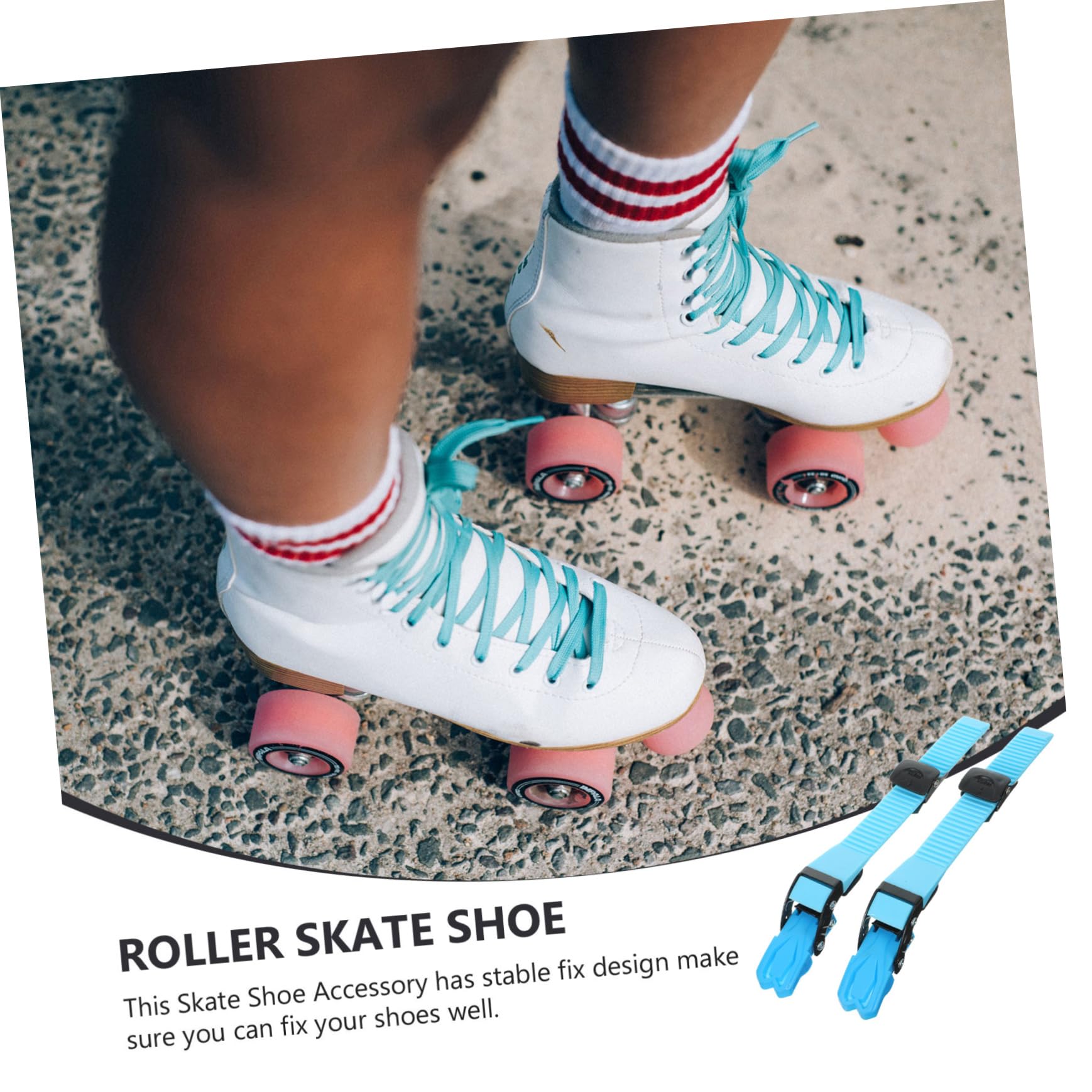 DECOMELODY 2pcs Roller Skate Laces for Adult Skating Shoes Skating Protective Gear Shoes Energy Belt