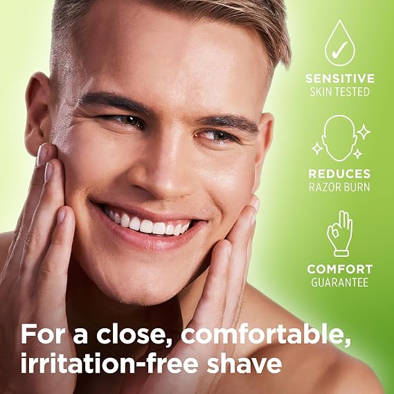 King of Shaves Cooling Shave Gel for Men Aloe Tea Tree 2 x 5.92 fl oz
