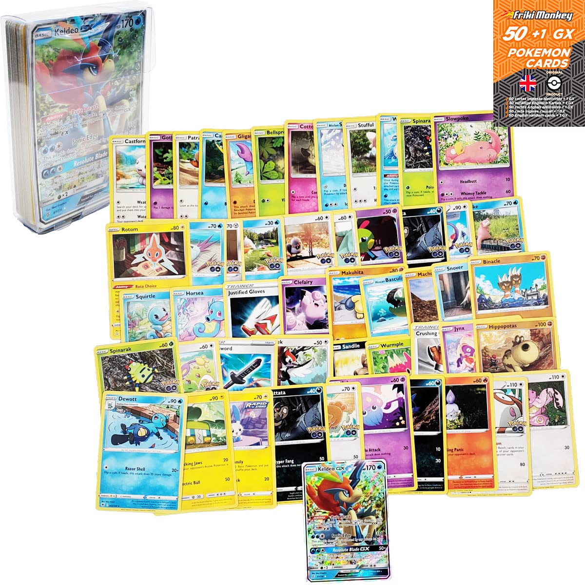 Original Pokemon Cards with GX Card Included, Set of 50 Shared Cards + 1 GX  Card, Official Card Pack for Card Game or Album : Amazon.com.au: Toys &  Games
