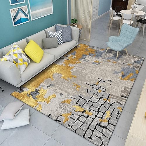 Alfombra rectangular gris nórdica para sala de estar, dormitorio, comedor, balcón, mesita de noche, entrada, pasillo, hogar, duradero, lavable,