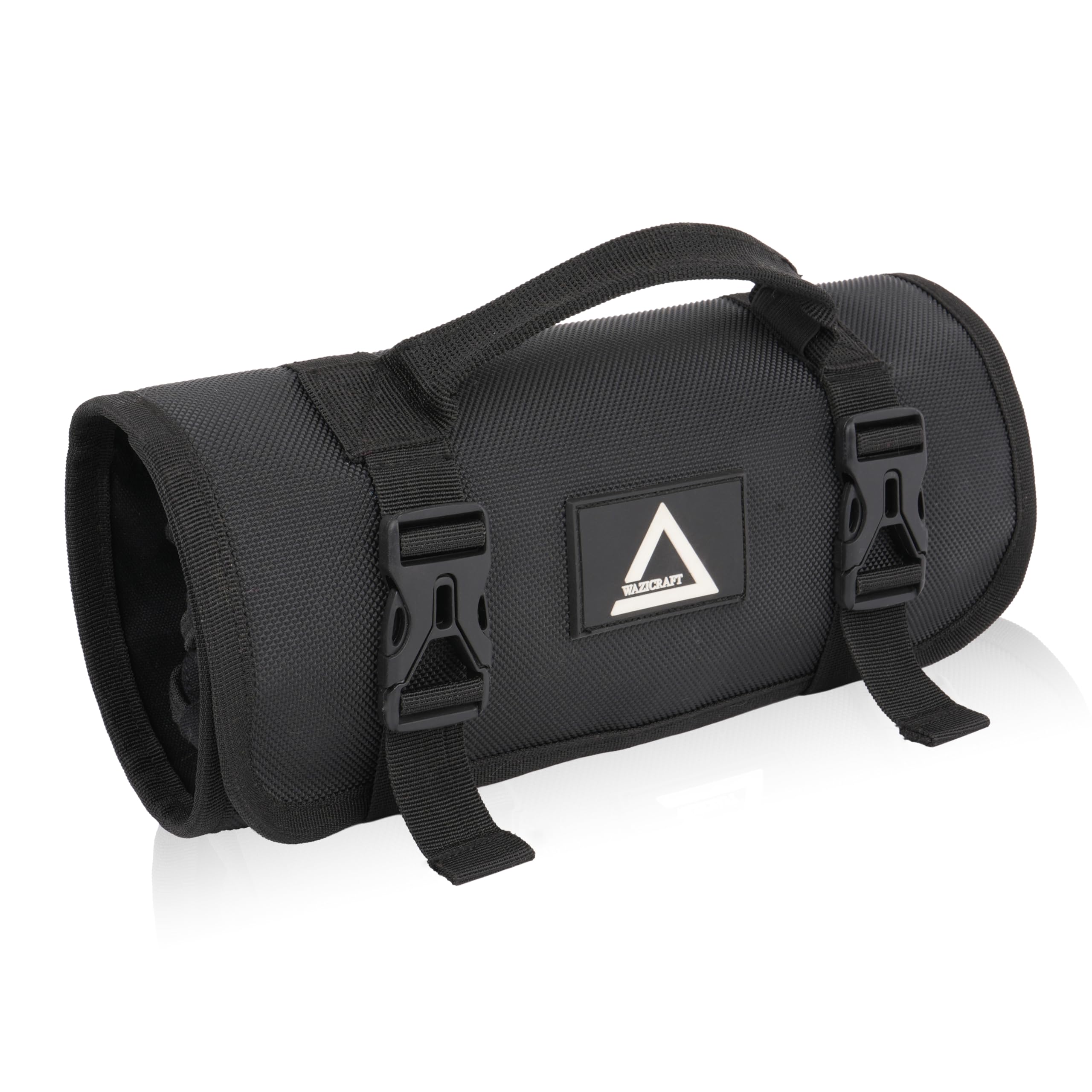 Wazicraft 1000D Canvas Motorcycle Tool Roll Pouch | Compact Tool Organizer for Touring & Adventure Riders | Heavy-Duty Roll-Up Kit with Molle Attachments & Carry Handle-image-28