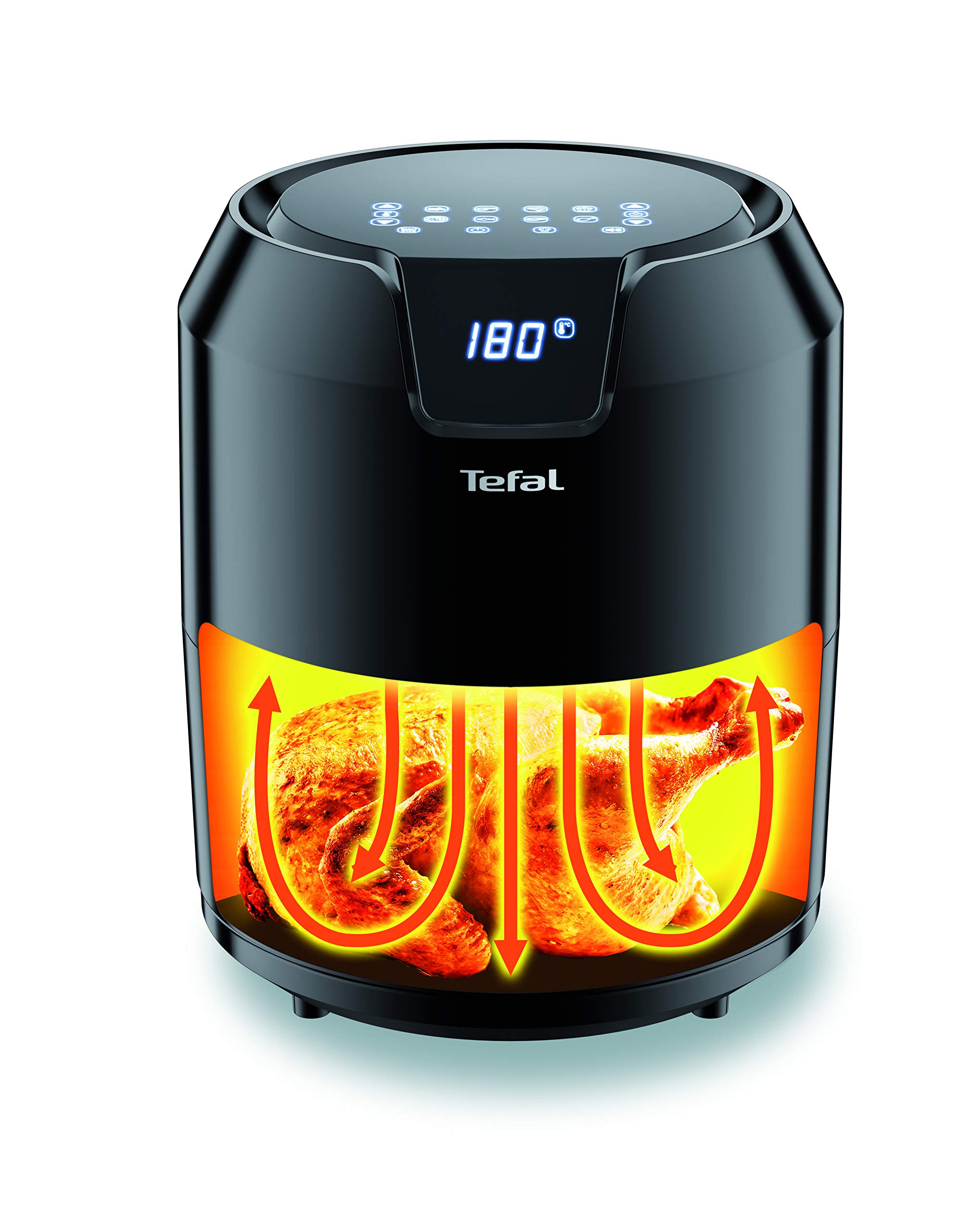 Tefal Easy Fry Precision EY401840 Digital Health Air Fryer, Black, 4.2