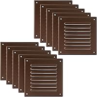 Vista 59 de Vent Systems – 3.35 x 9.84 pulgadas (interior) rejilla de ventilación de aire rectangular de metal blanco para alero, cubierta de rejilla, deflector