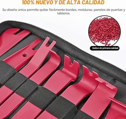 Vista 9 de GOOACC - 238 piezas de herramienta para retiro de molduras, juego de clips de retención de parachoques automático, herramienta de extracción