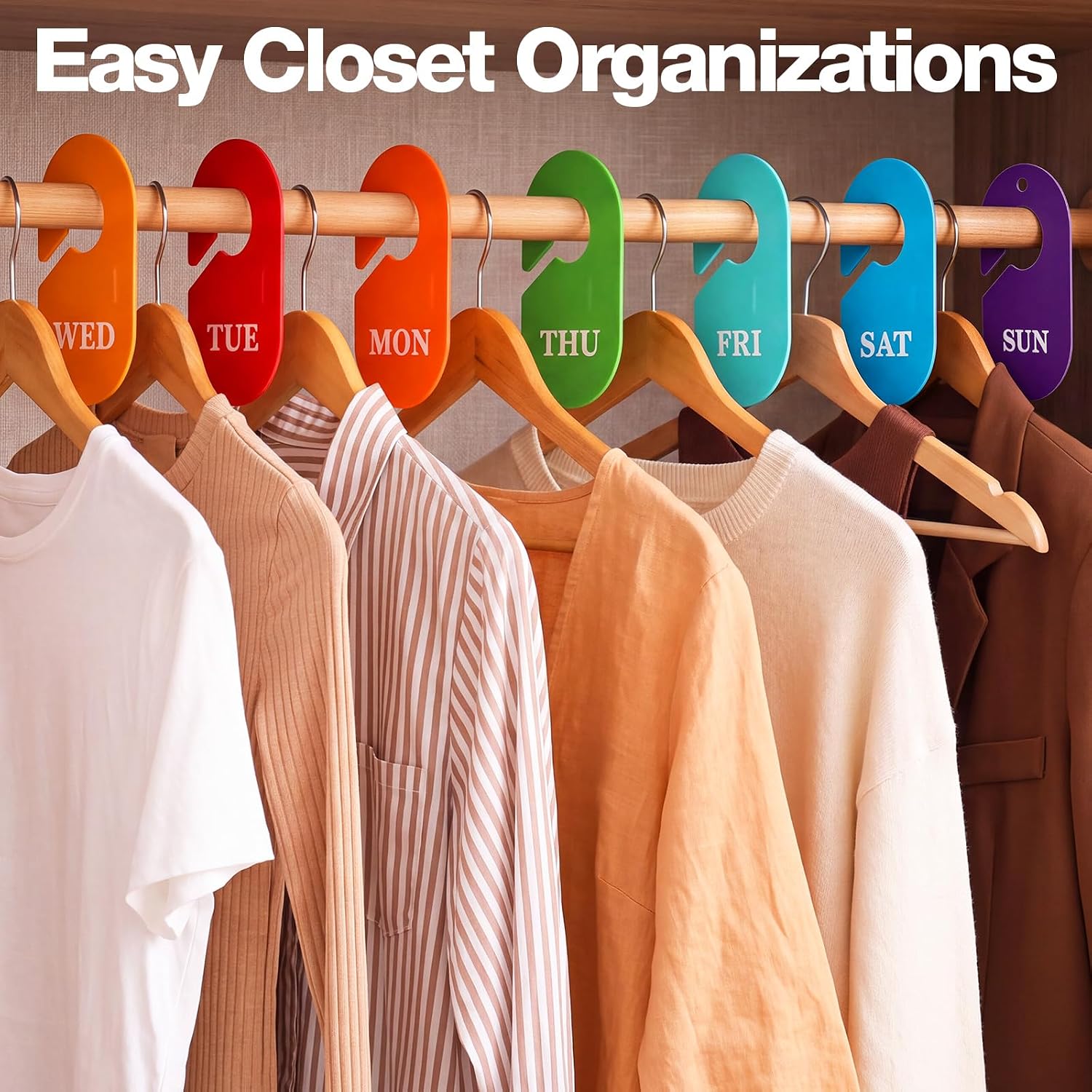 Yousoontic 14 Pcs Days of the Week Closet Dividers Weekly Clothing Divider