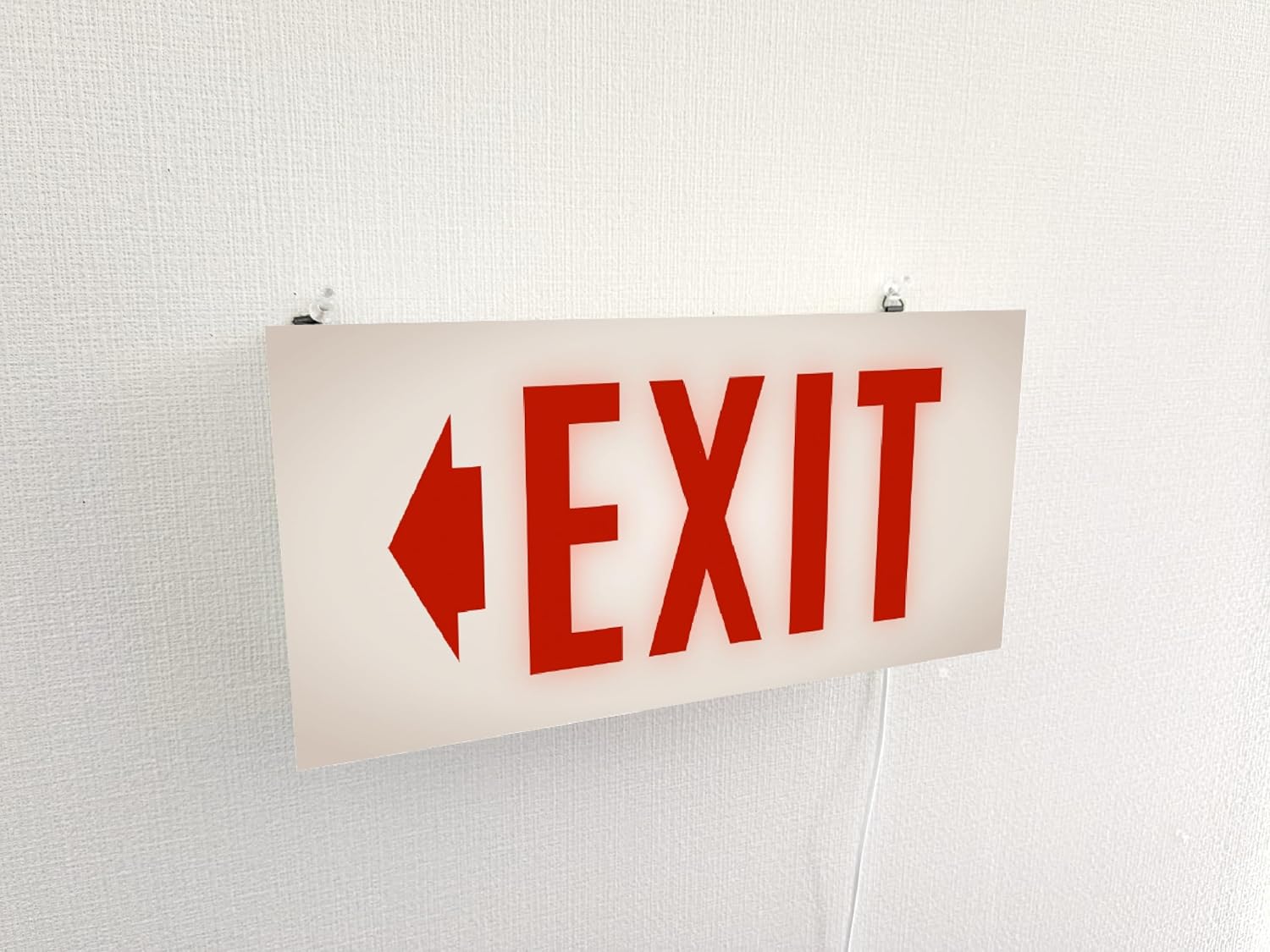 壁掛け Lサイズ 矢印方向変更OK】EXIT 非常口 出口 避難経路