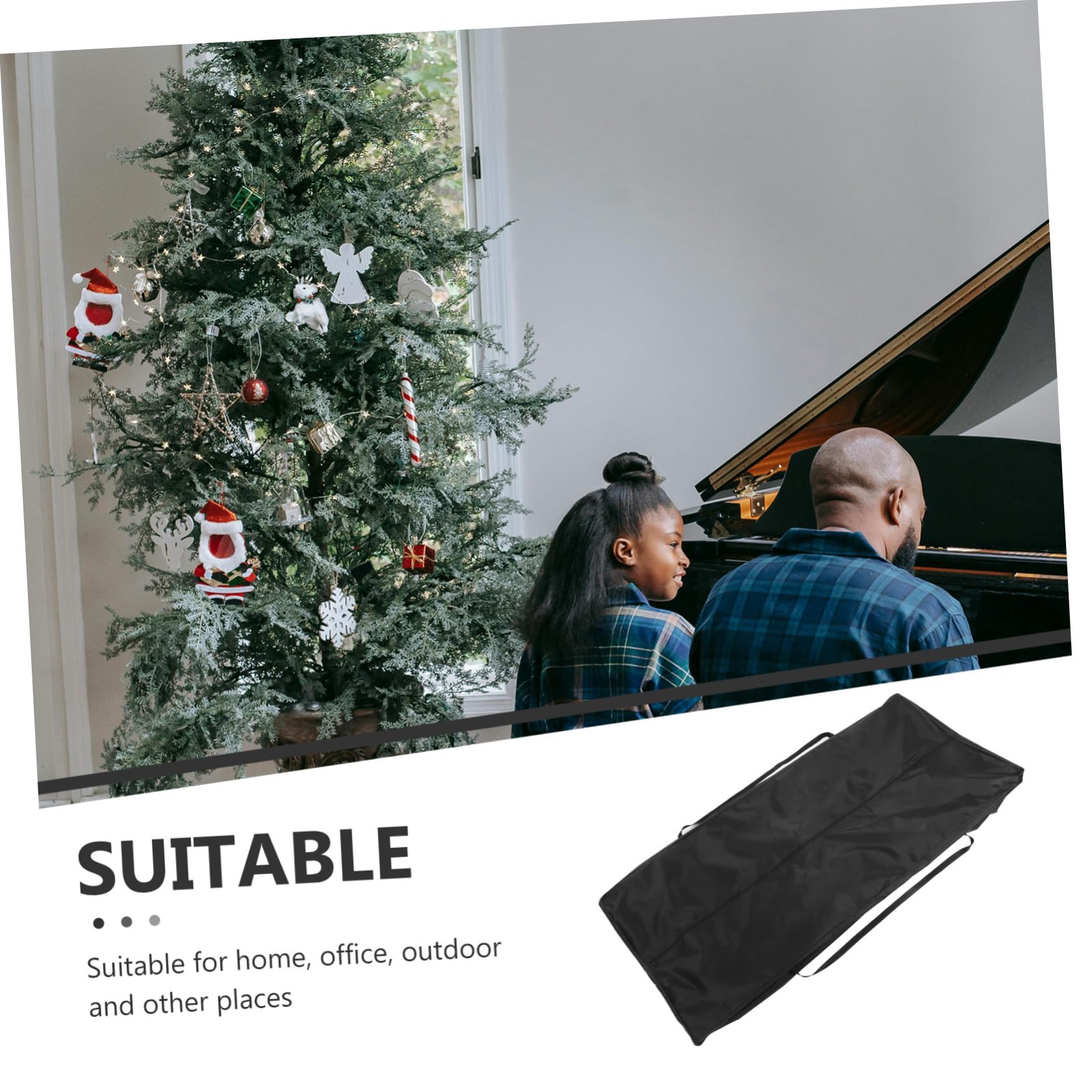 Borsa Stoccaggio Per Albero Natale Contenitore in Per Albero Natale e Pieghevole Supporto Portaoggetti Per Cuscini e Mobili Da Giardino