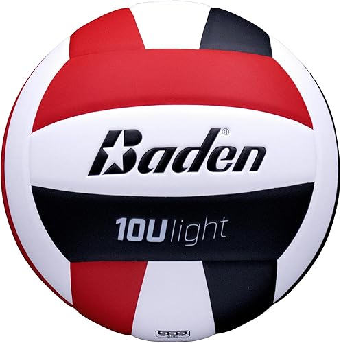 Miniatura 7 de Baden | Luz de 10U | Tamaño oficial, 2 oz más ligero nivel de entrada juvenil voleibol interior | Compuesto de PU, respaldo de espuma extra, reduce