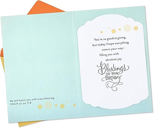 Miniatura 3 de Hallmark DaySpring - Tarjeta de cumpleaños religiosa (Bessings On Your Birthday) y tarjeta de cumpleaños religiosa DaySpring (Celebrating You)