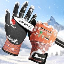 Schwer FreezeGuard-X Winter Work Gloves for Men and Women, ANSI A9 Cut Resistant Gloves for Extreme Protection, Freezer Glove With Super Grip, Touchscreen, Thermal Insulated, PM3326-W (XL,1 Pair)