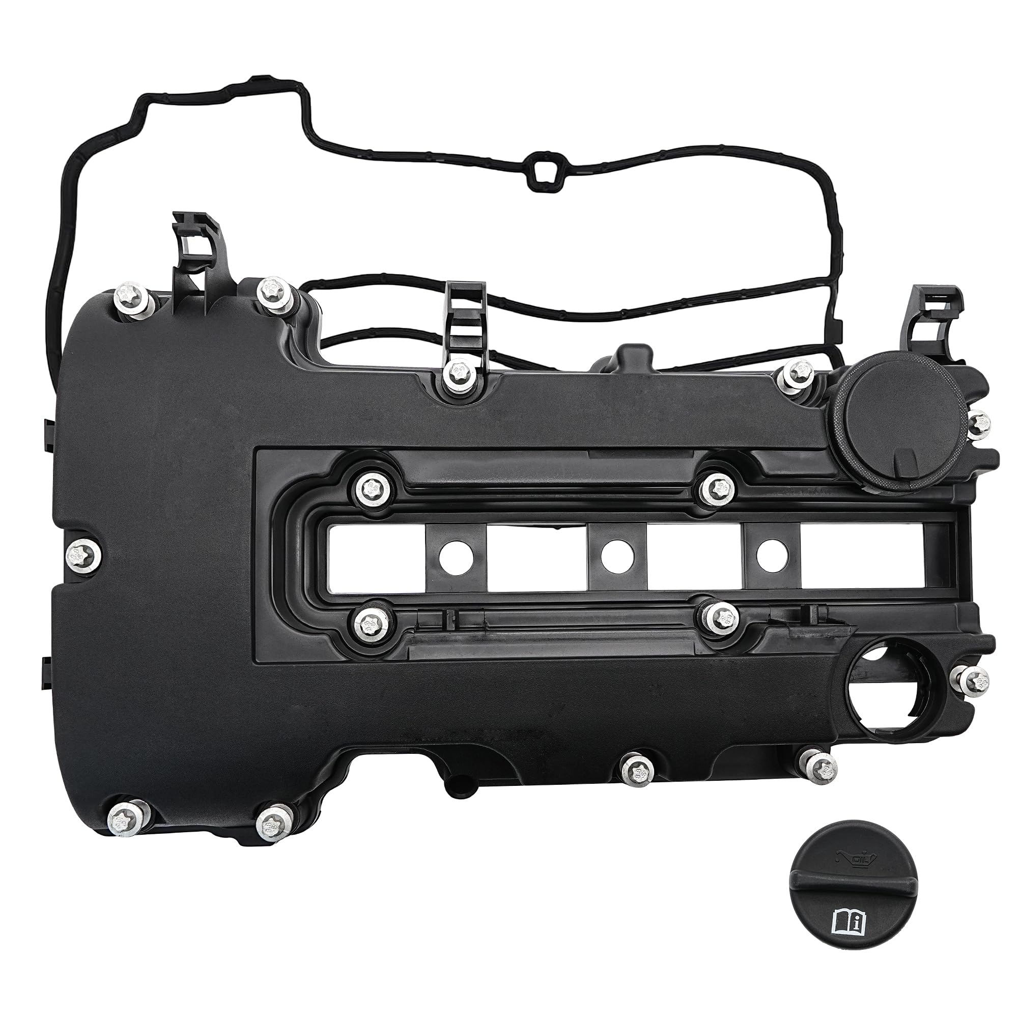 Copertura Valvola Bilanciere Compatibile per Chevy Aveo Cruze Opel Vauxhall Astra J Corsa D E Insignia A Meriva B Mokka 1.2 1.4 Sostituisce# 55573746,2005623, BK21-V405A02-CDXWAA