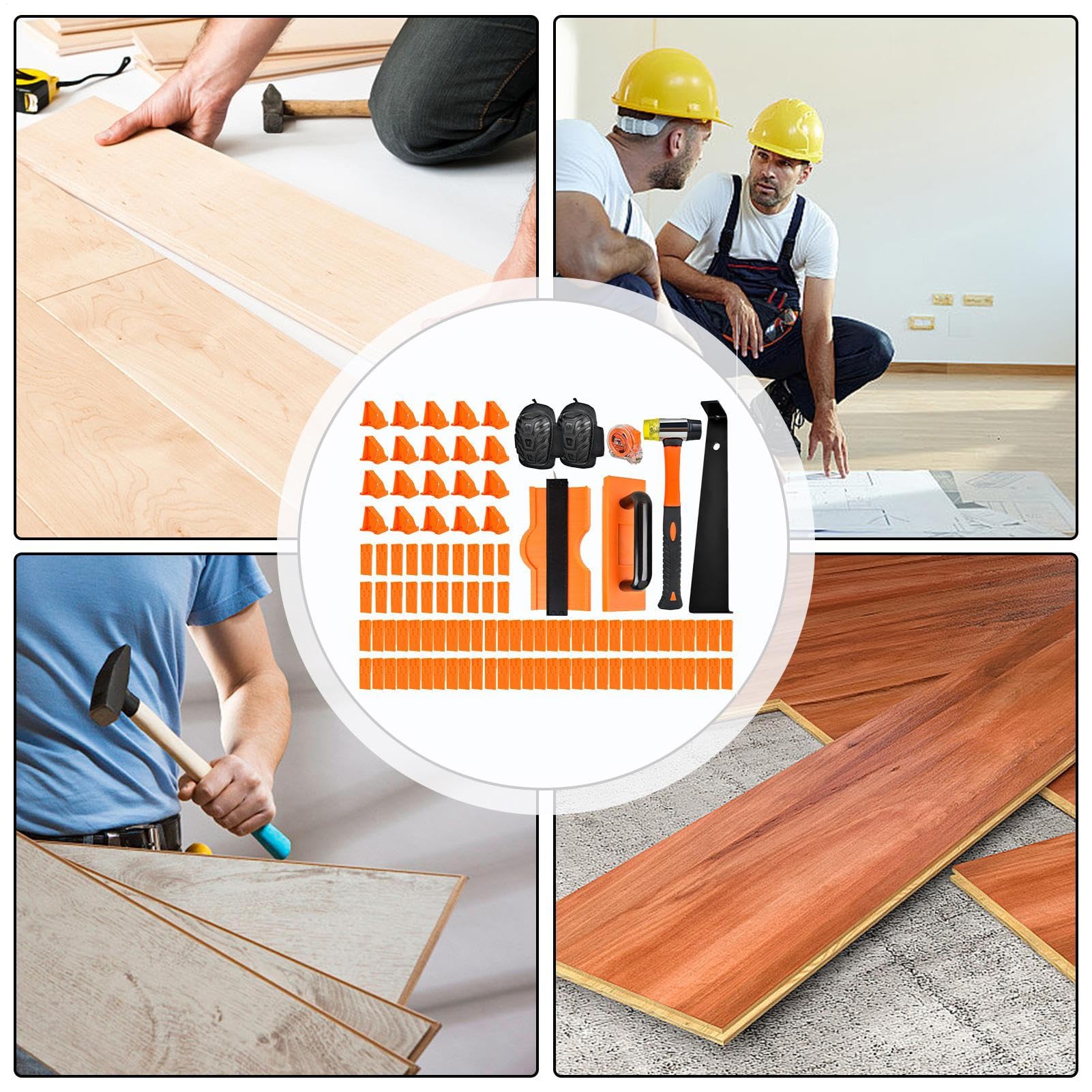 Zestaw Do Montażu Panel Laminowanych Komplet Młotków Naprawczych | Narzędzia Do Układania Podłóg Do Warsztatu Domu Listwy Przypodłogowe Projekty Desek Przygotowanie Podłoża