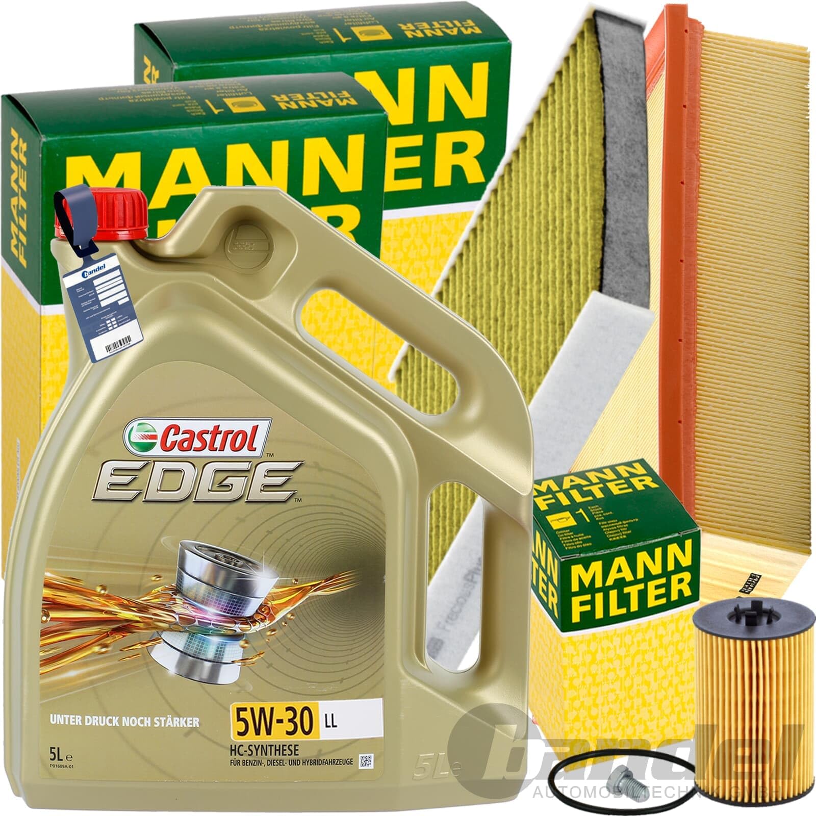 Mann Inspektionspaket+5L Öl 5W30