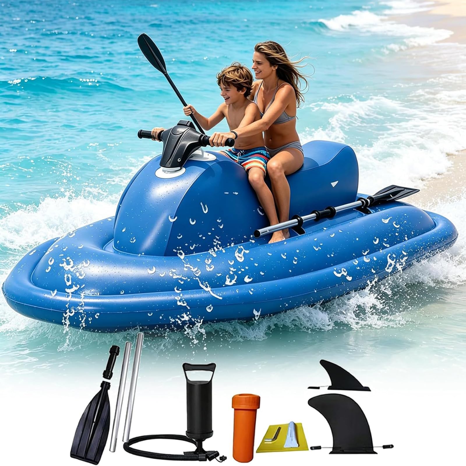 LHUITUI Underwater Propeller, Electric Inflatable Jet Ski For Adults 500W