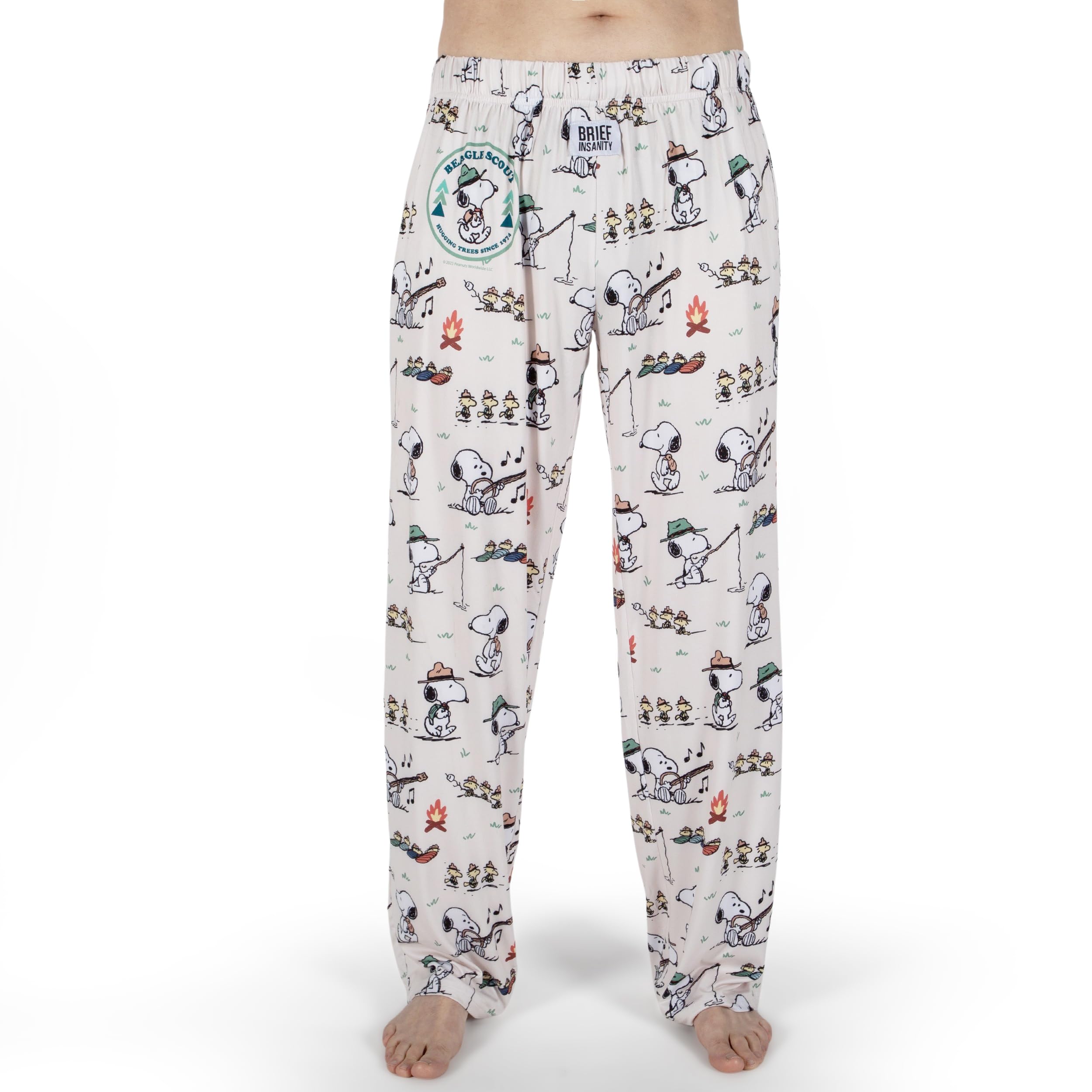 BRIEF INSANITYUnisex Snoopy Take Me to The Beach Lounge Pants Multi-Colored X-Large