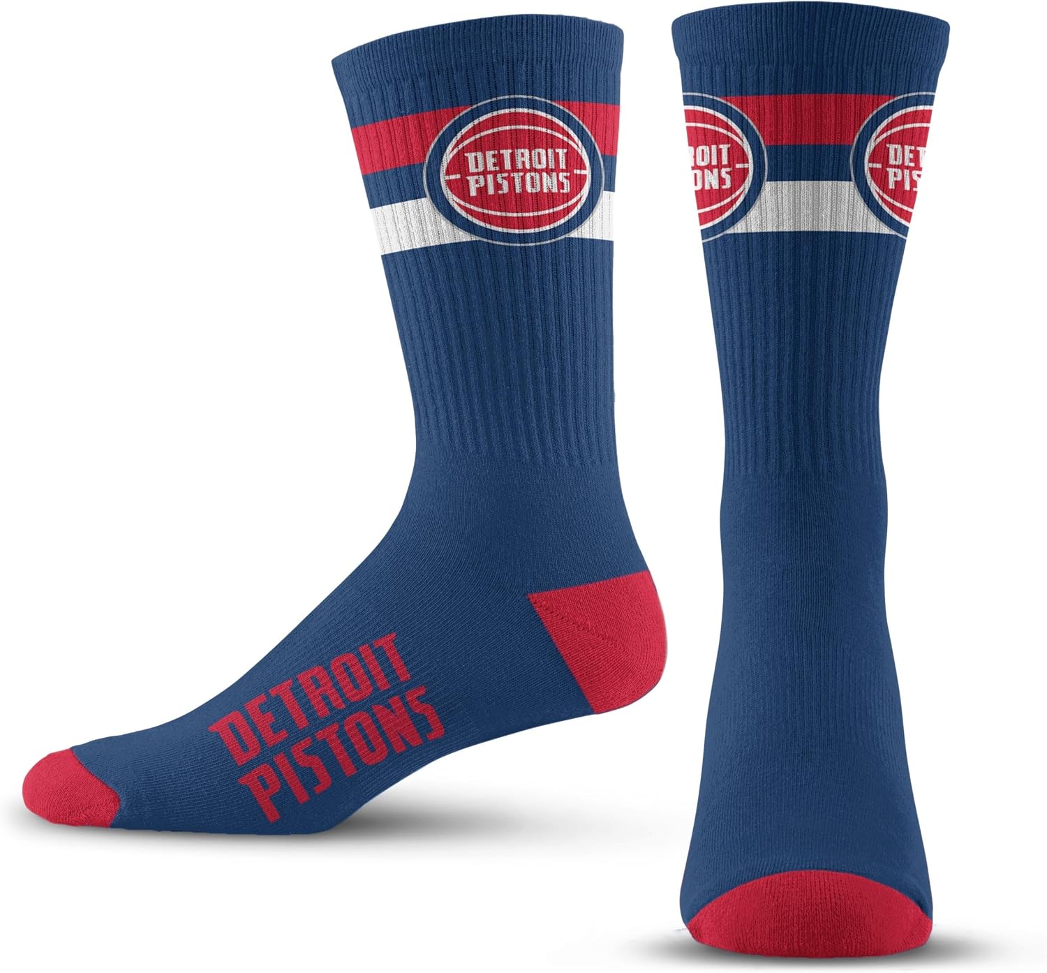 For Bare Feet - Team Colors 2 Stripe Crew Socks - Youth