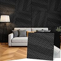 Vista 15 de Mollywell Paneles acústicos artísticos de 48 x 32 x 0.4 pulgadas, paraguas, gato y mar, absorción de sonido, decoración de pared autoadhesiva a