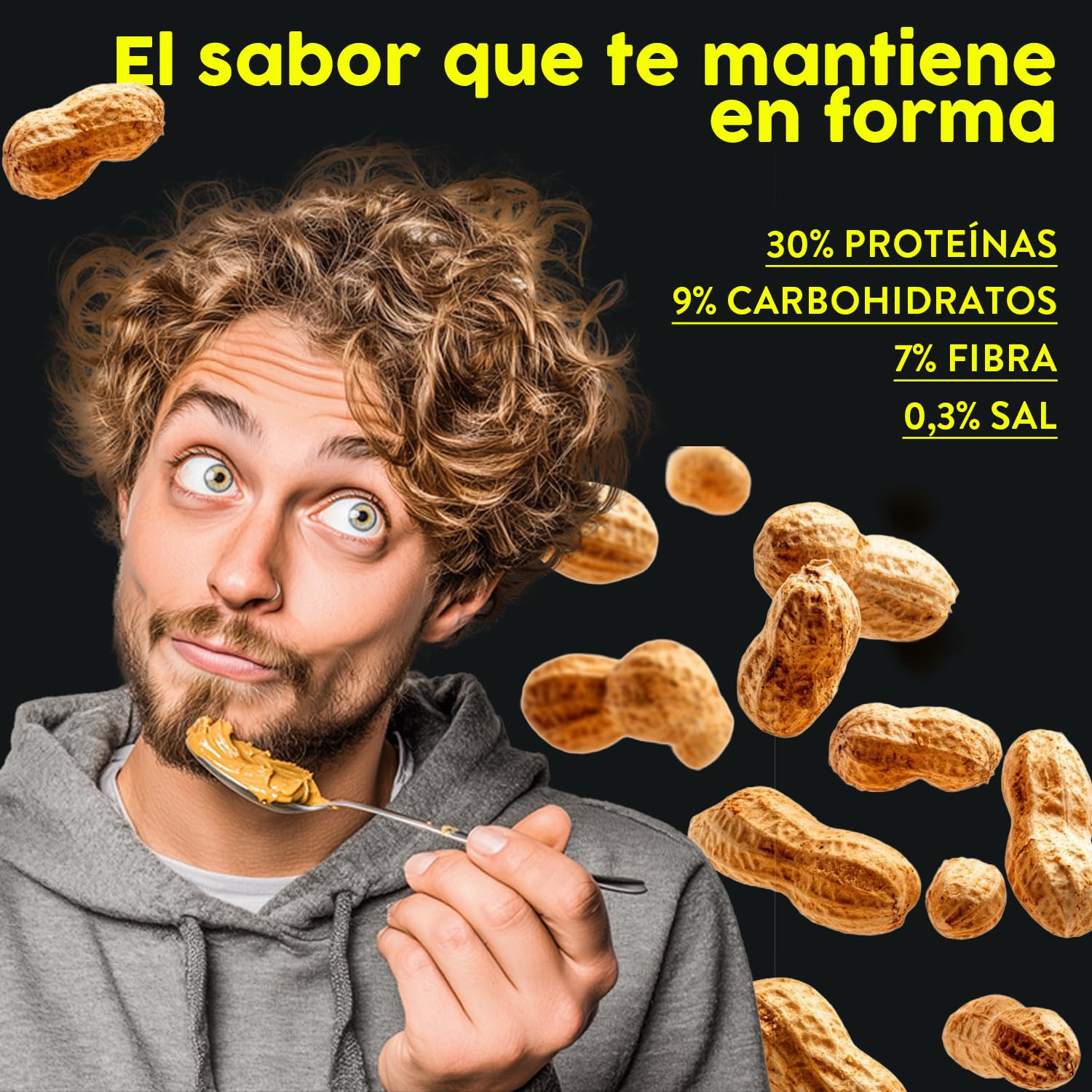 Crema De Cacahuete Smooth 1kg - Peanut Butter 100% Natural - Calidad Italiana - Crema De Cacahuete Sin Azucar Añadidos - Sin Aceite De Palma - Mantequilla De Cacahuete Para Untar