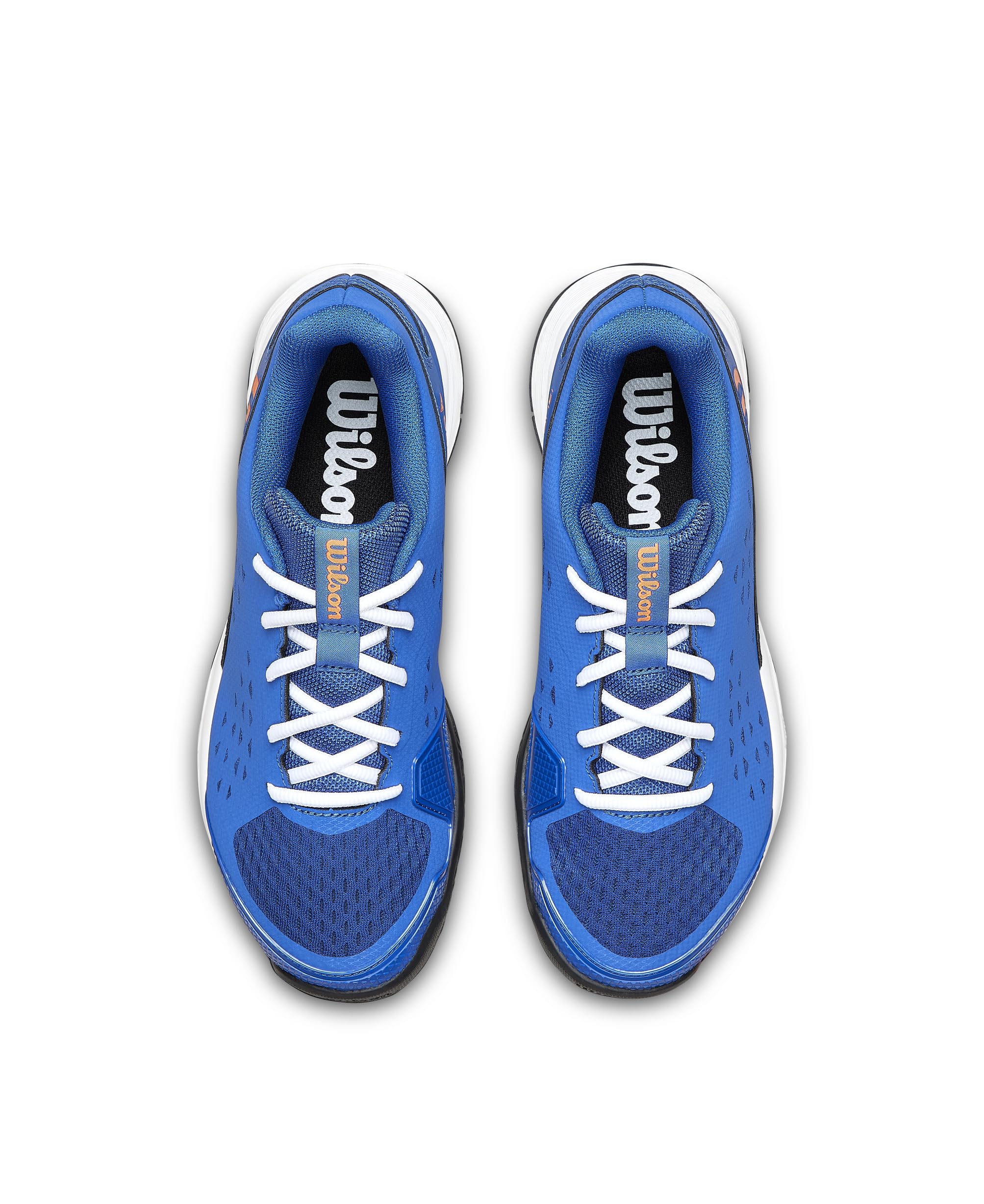 Wilson Rush Pro Lite Junior-Tennisschuh für Kinder, unisex, Deja Vu Blue/Orange Tiger/White, 6 Little Kid