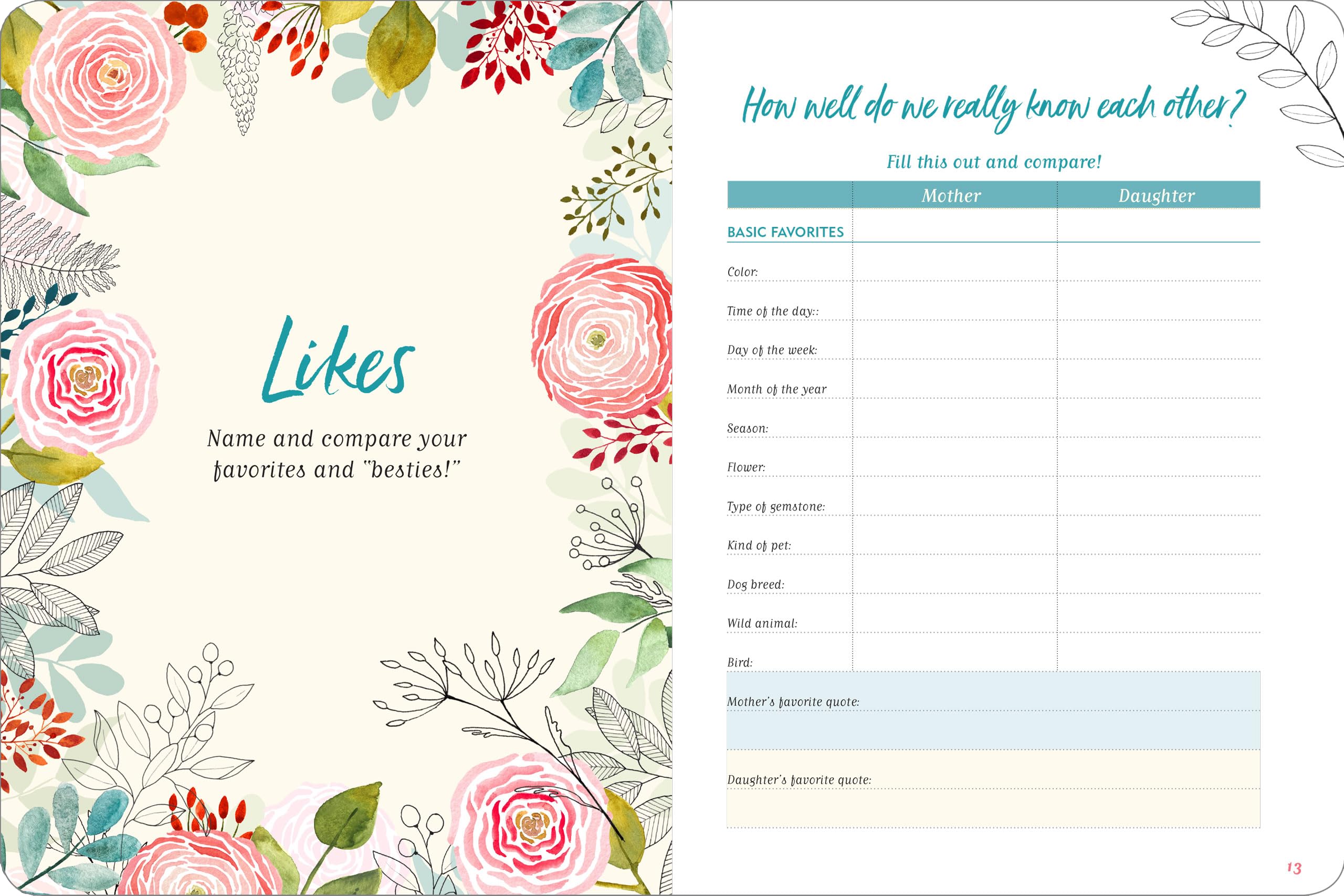 Like Mother, Like Daughter A Discovery Journal for the Two of Us (Deluxe, Hardcover Edition)) - Image 6