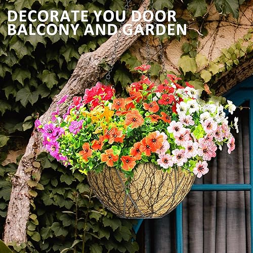 Silk Man - Margaritas artificiales para decoración al aire libre, una bolsa, boda familiar, oficina, jardín, decoración de pasillo, Navidad, Acción