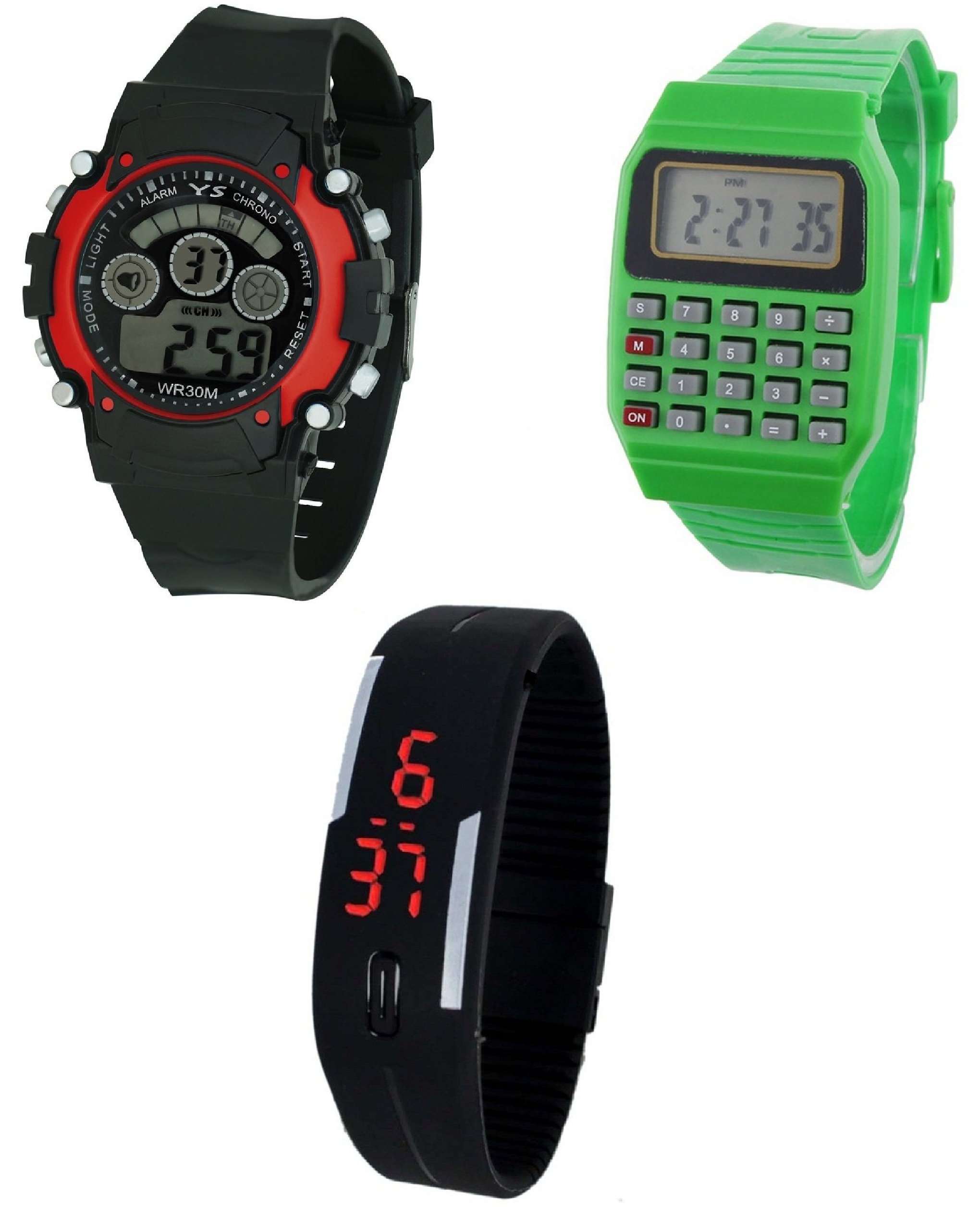 Pappi Haunt Sports Multicolour Dial Unisex Watch(Pack of 3) (B01LYB6JBS) Amazon Price History, Amazon Price Tracker