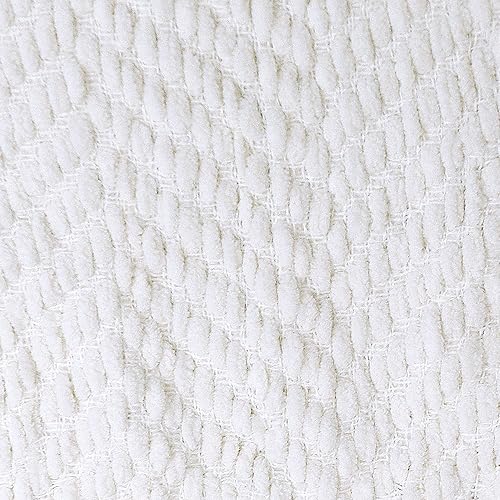 Miniatura 6 de Manta de punto suave con textura para sofá, manta de tweed morado con borlas de flecos para decoración del hogar, cama, sofá, silla, 50 x 60