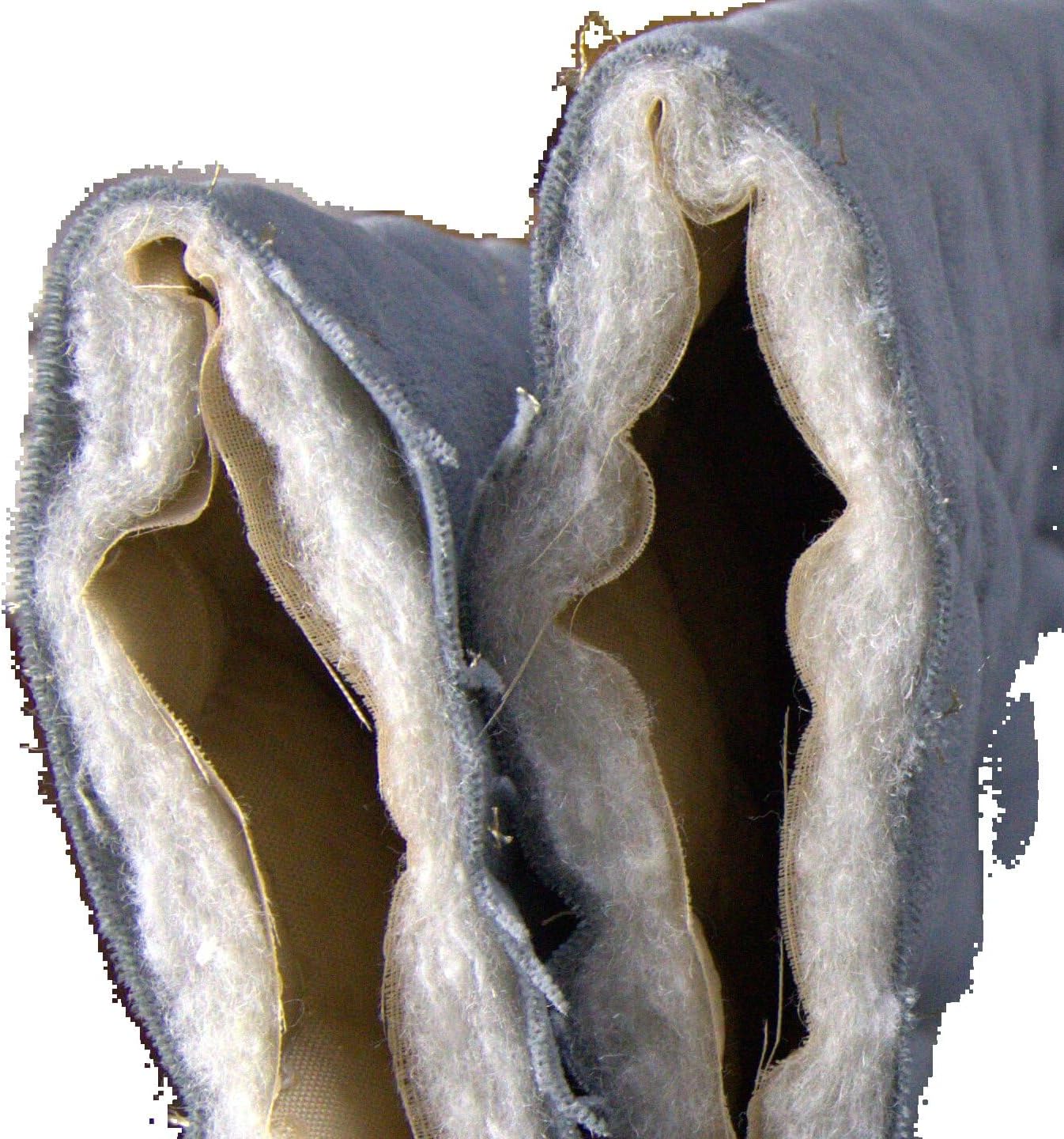 TinaKim Quilted Fabric, Non Slip Bottom, DIY Upholstery Couch Car Seats Chair Material (Grey Blue, 2 Yards pre Cut, Wide 102inch)