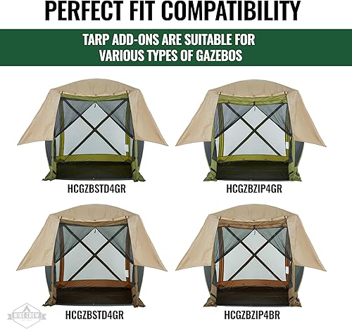 Miniatura 5 de Hike Crew Toldo de refugio de lluvia compatible con carpa desplegable de 4 lados con paneles de 6 pies  Toldo duradero que transforma tu glorieta en