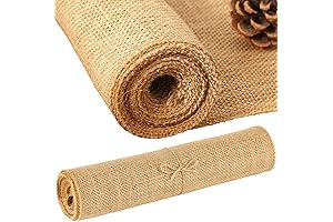 Natural Jute Burlap Table Runners for Rustic Decor