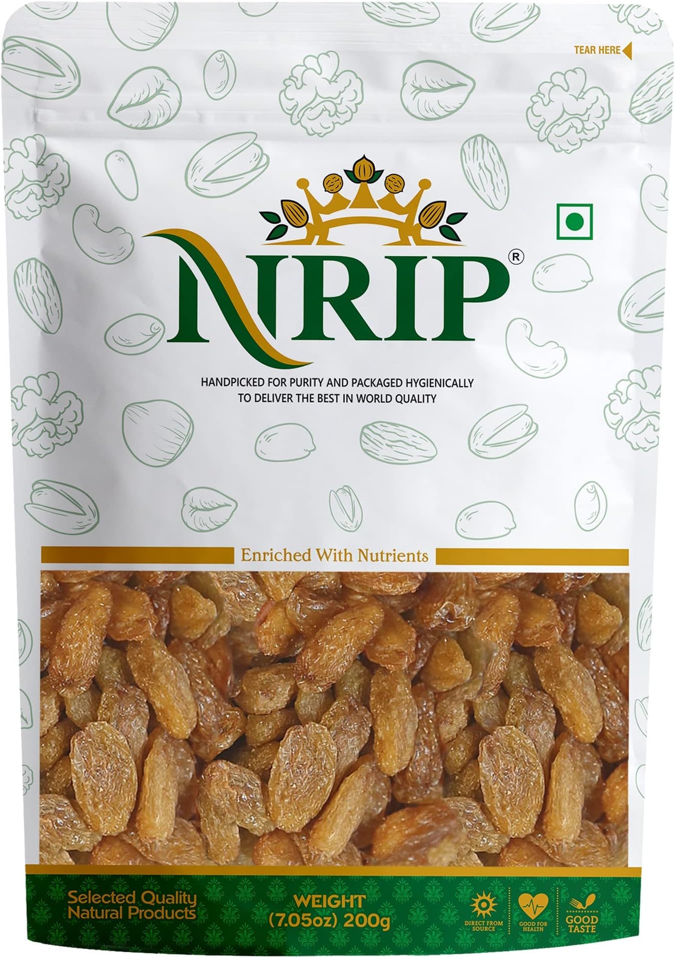 NRIP Raisin with Seed (Munakka) Abjosh 200 Gm