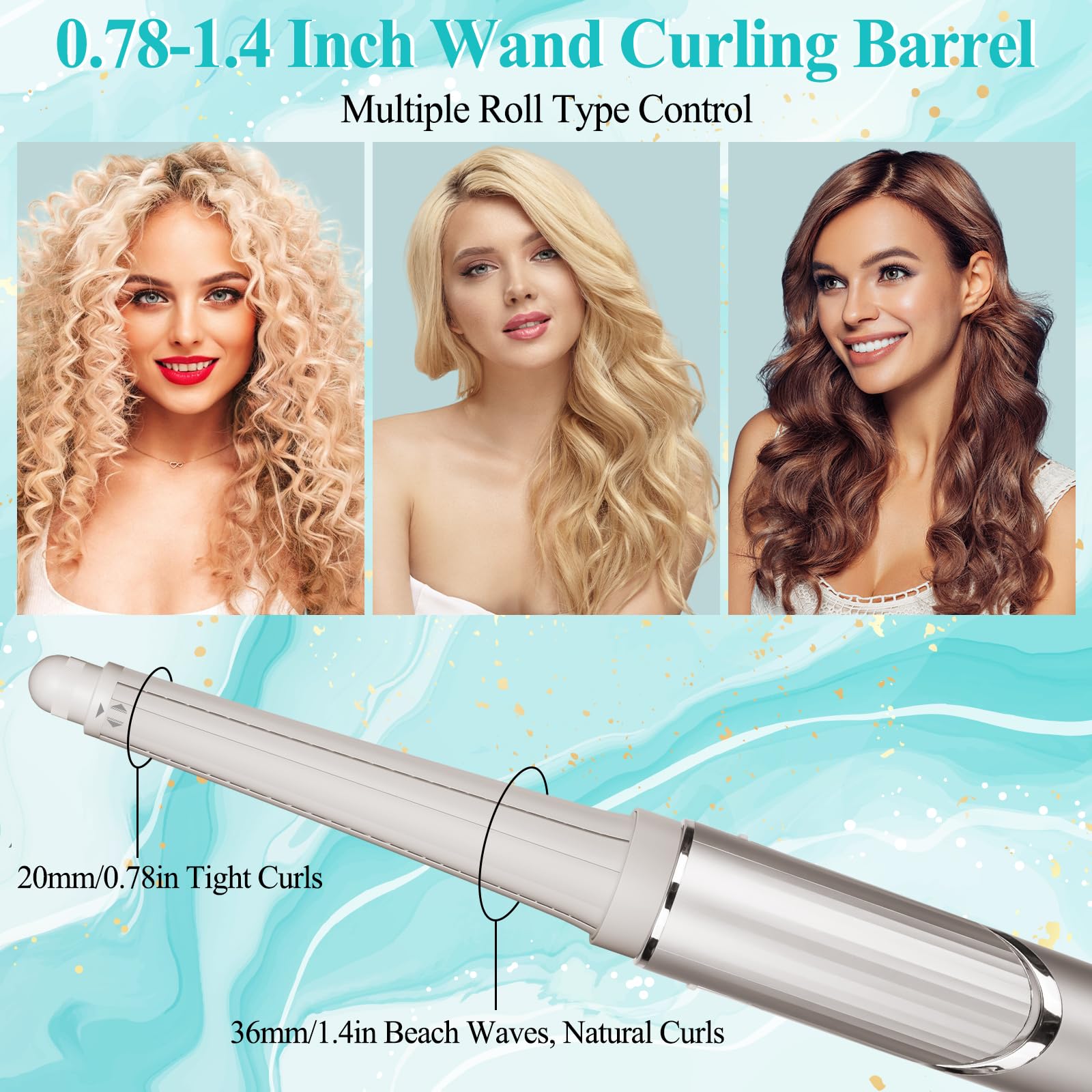 AFDD Long Conical Curling Barrel Compatible with Shark Flex Style HD400 Series Attachment - Image 4