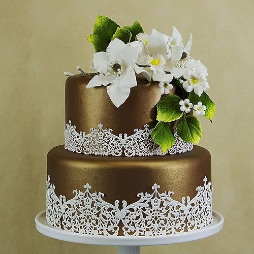 Vista 23 de Global Sugar Art Cattleya Orchid Sugar Cake Flowers - Aerosol arqueado, blanco, 1 unidad por el chef Alan Tetreault Cattleya - Spray de orquídea