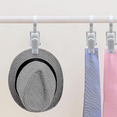 Miniatura 5 de Uenhoy 10 alfileres de plástico superfuertes, clips de gancho para lavandería, ganchos para botas para armario, ganchos giratorios para colgar botas