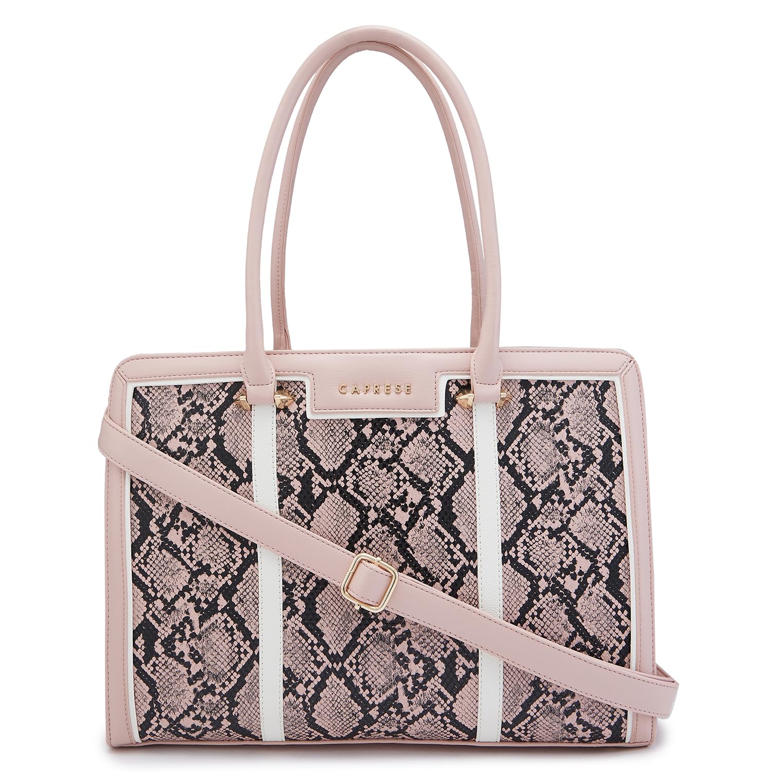 Caprese ELLIS SNAKESKIN PRINT PINK FAUX LEATHER LARGE LAPTOP BAG HANDBAG (B0CYQBNY2D) Amazon Price History, Amazon Price Tracker