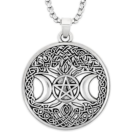Wiccan Antique Tree of Life Pendant Necklace
