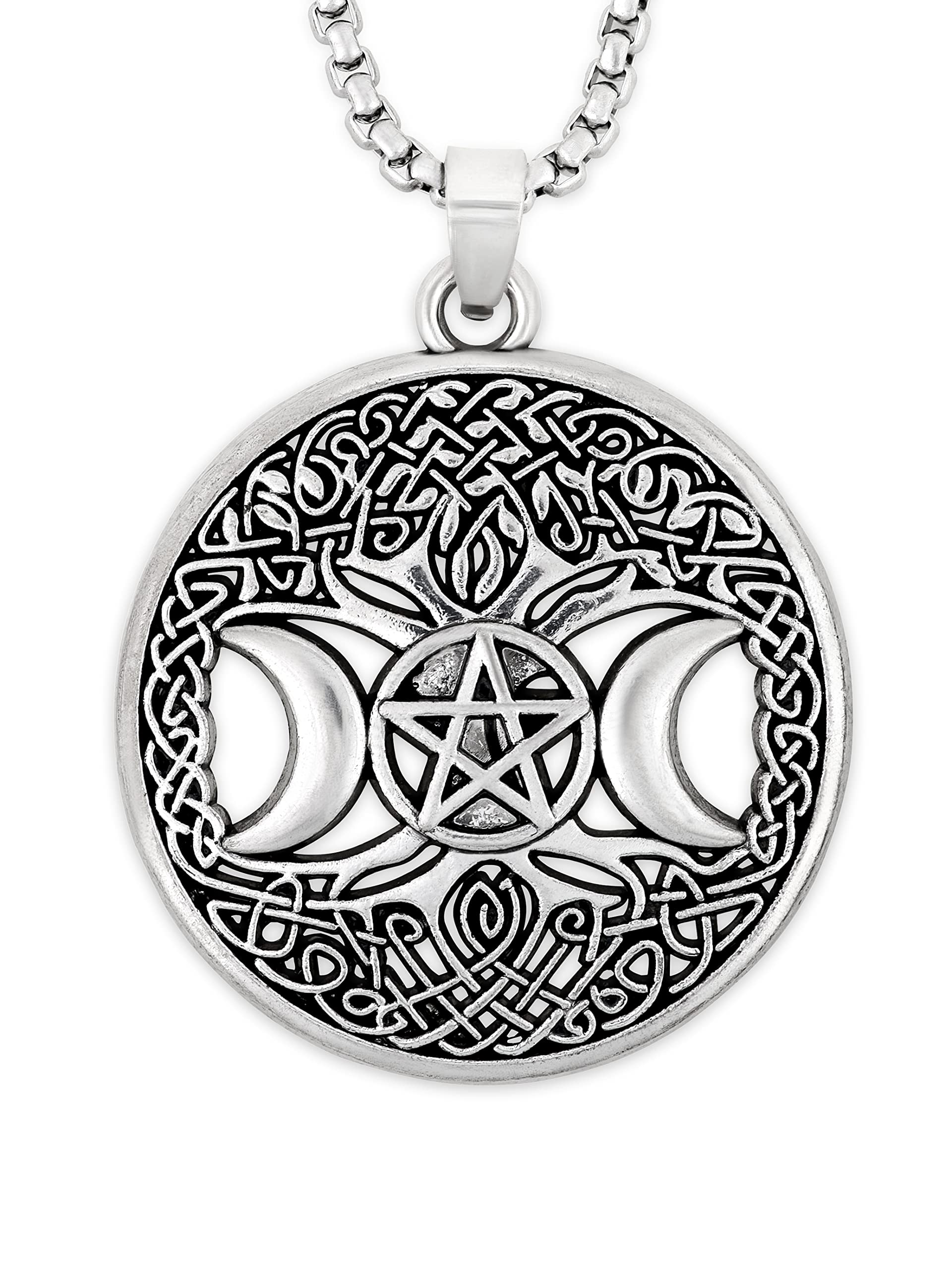 Viking Celtic Wiccan Tree of Life Pendant Necklace, Tree of Life Jewelry Gifts for Men and Women