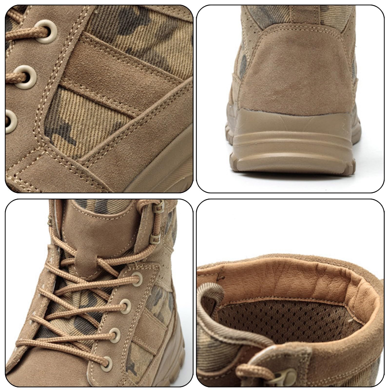 Wanderstiefel Herren Warm Kampfstiefel Herren Camouflage Winterstiefel