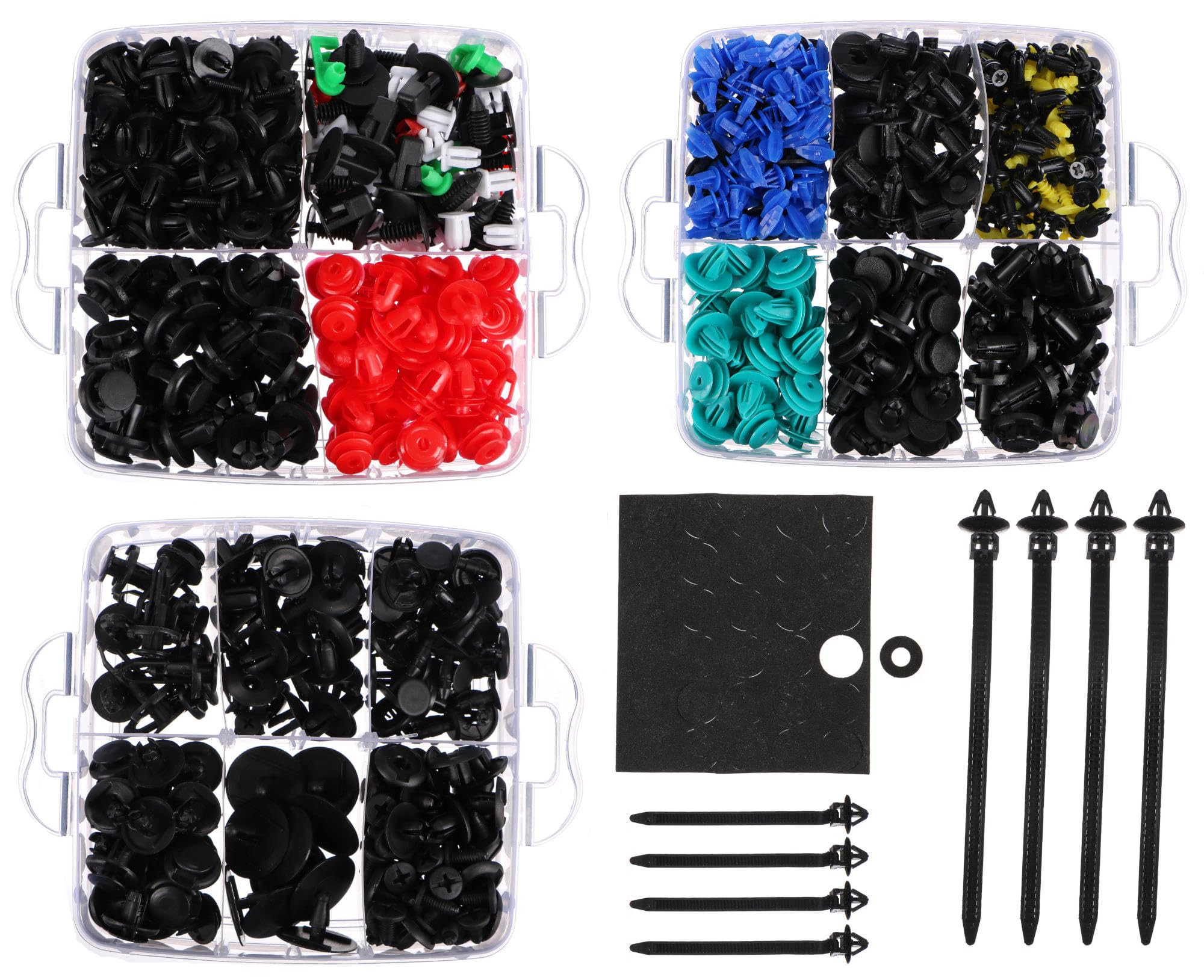 MECHANIC TRIM CLIP SET 700 | Zestaw spinek, klipsów i kołków do tapicerki samochodowej | 700 elementów w pudełku