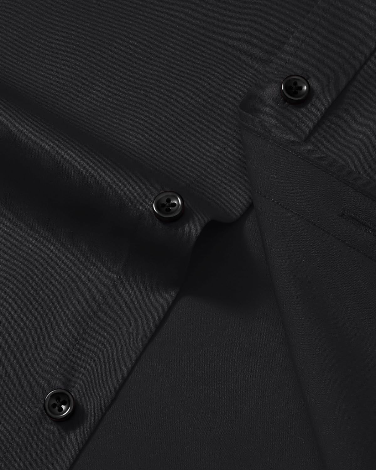 Mens Dress Shirts Long Sleeve Stretch Wrinkle Free Casual Shirt Formal Wedding Button Down Shirts - Image 3