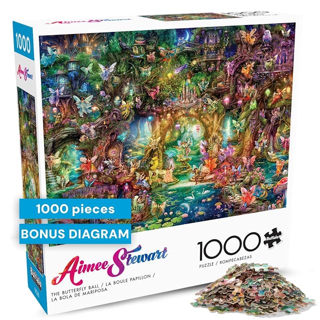 Buffalo Games - Aimee Stewart - The Butterfly Ball - Rompecabezas de 1000 Piezas para Adultos