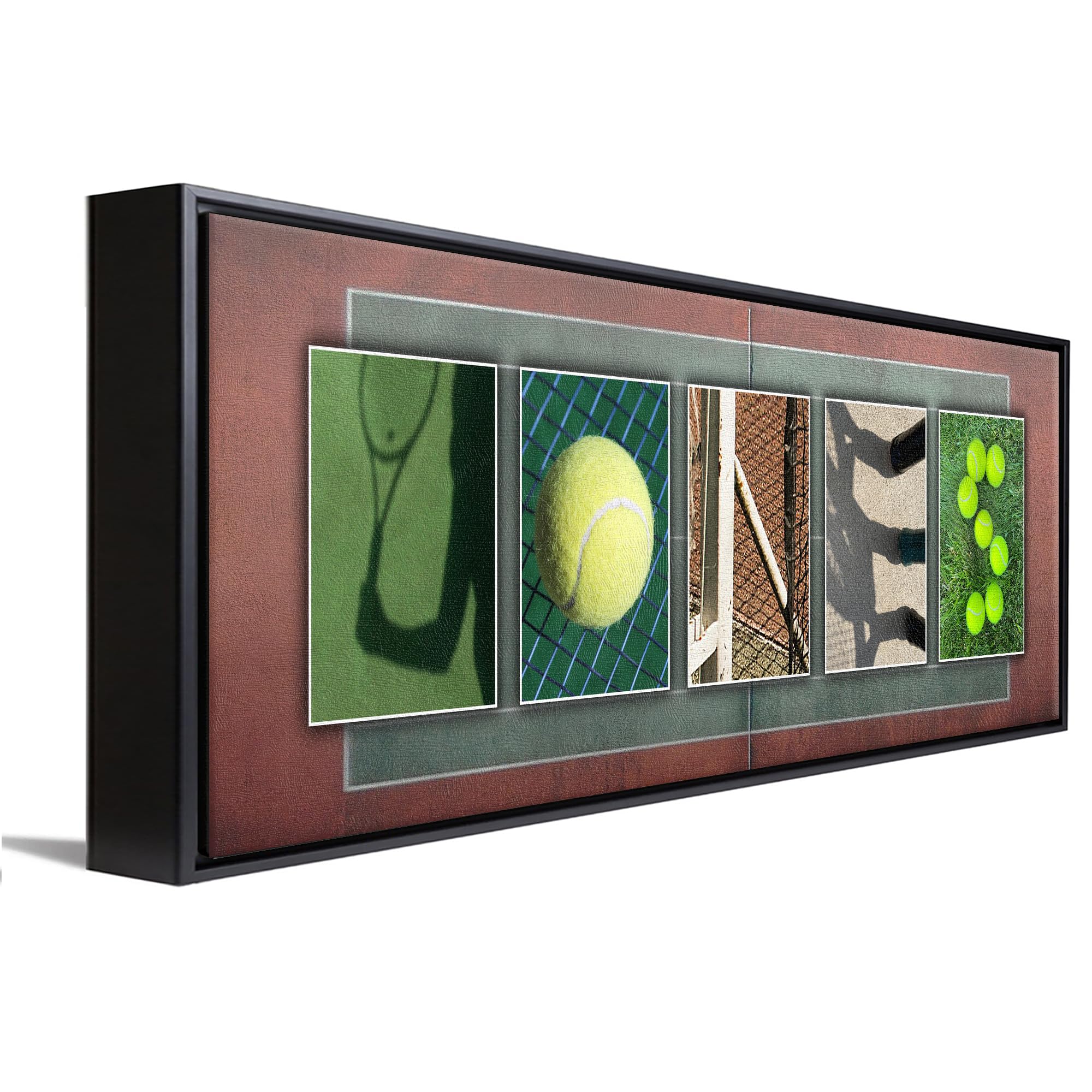 TENNIS Custom Photo Name Art | Premium Stretched Canvas | 30”x10"