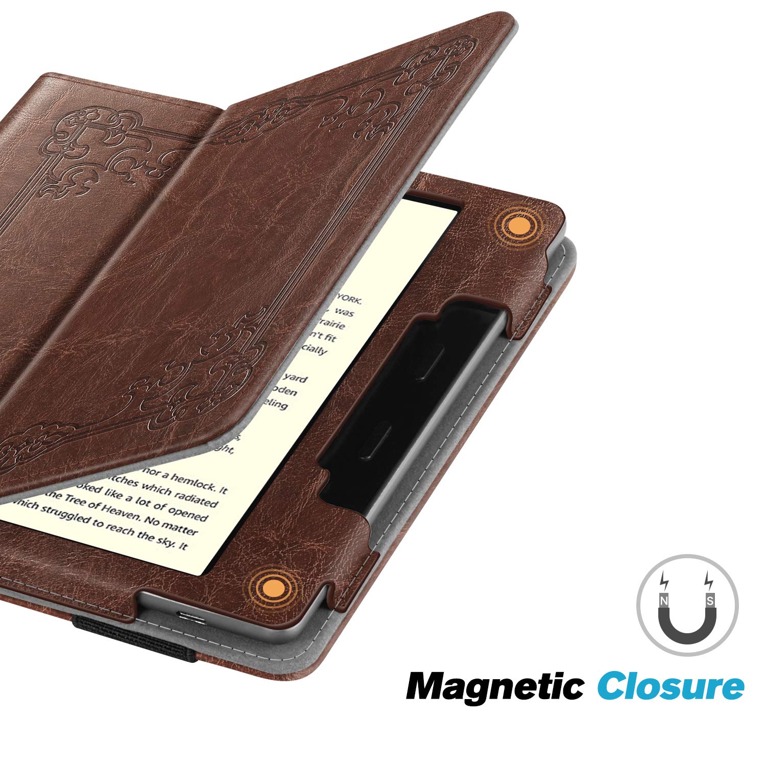 Kindle Oasis Geschilderd lederen hoesje, alleen geschikt voor