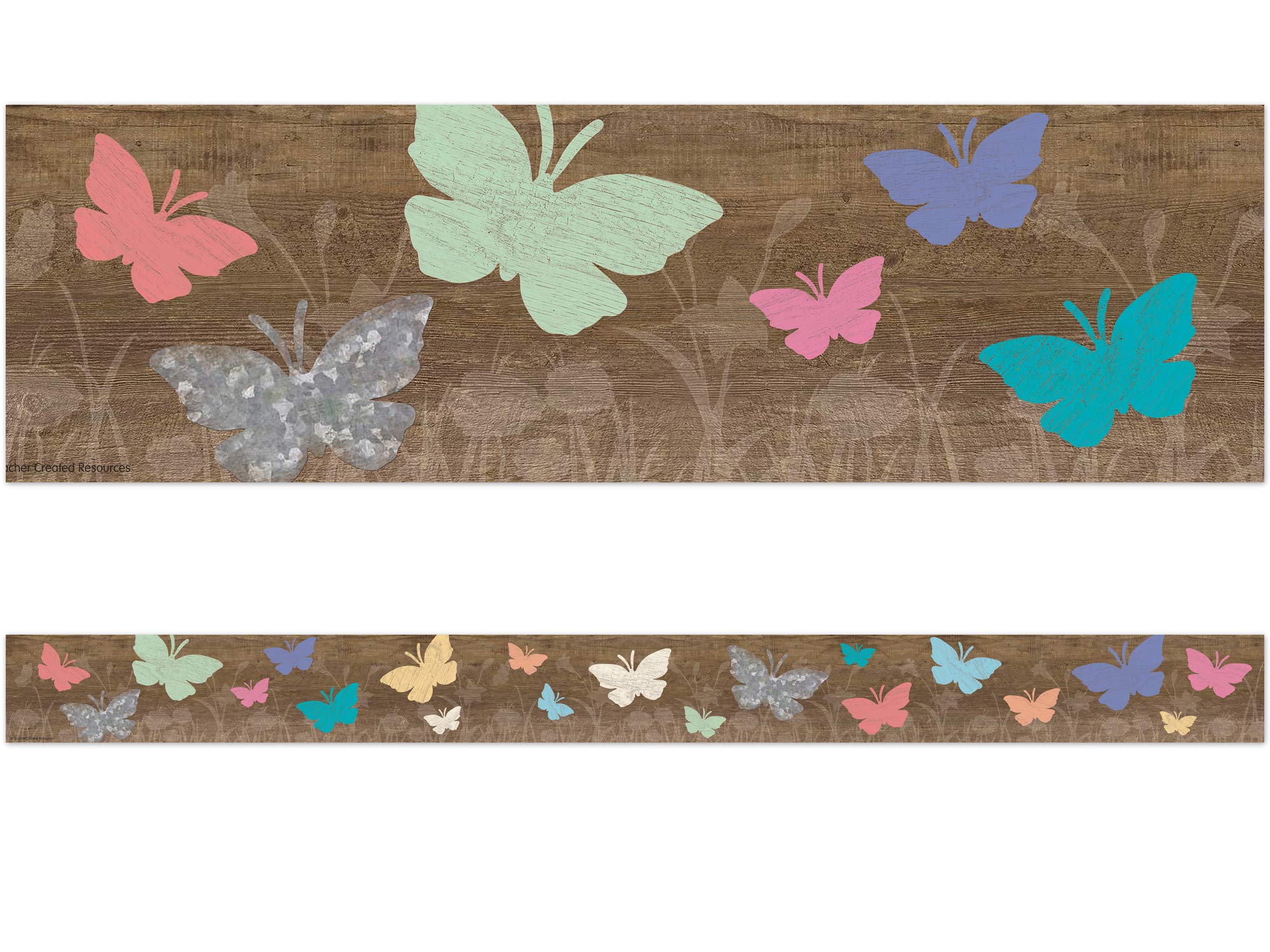 Cenefa de primavera para clase y borde decorativo de cartulina para colegios infantiles