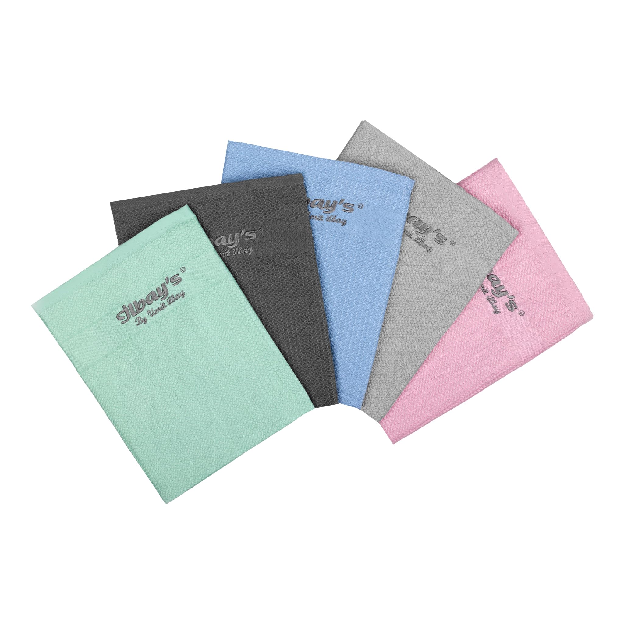 Ilbay's Original, One Touch, Microfiber Magic Cleaning Clothes by Umit Ilbay, Pack of 5