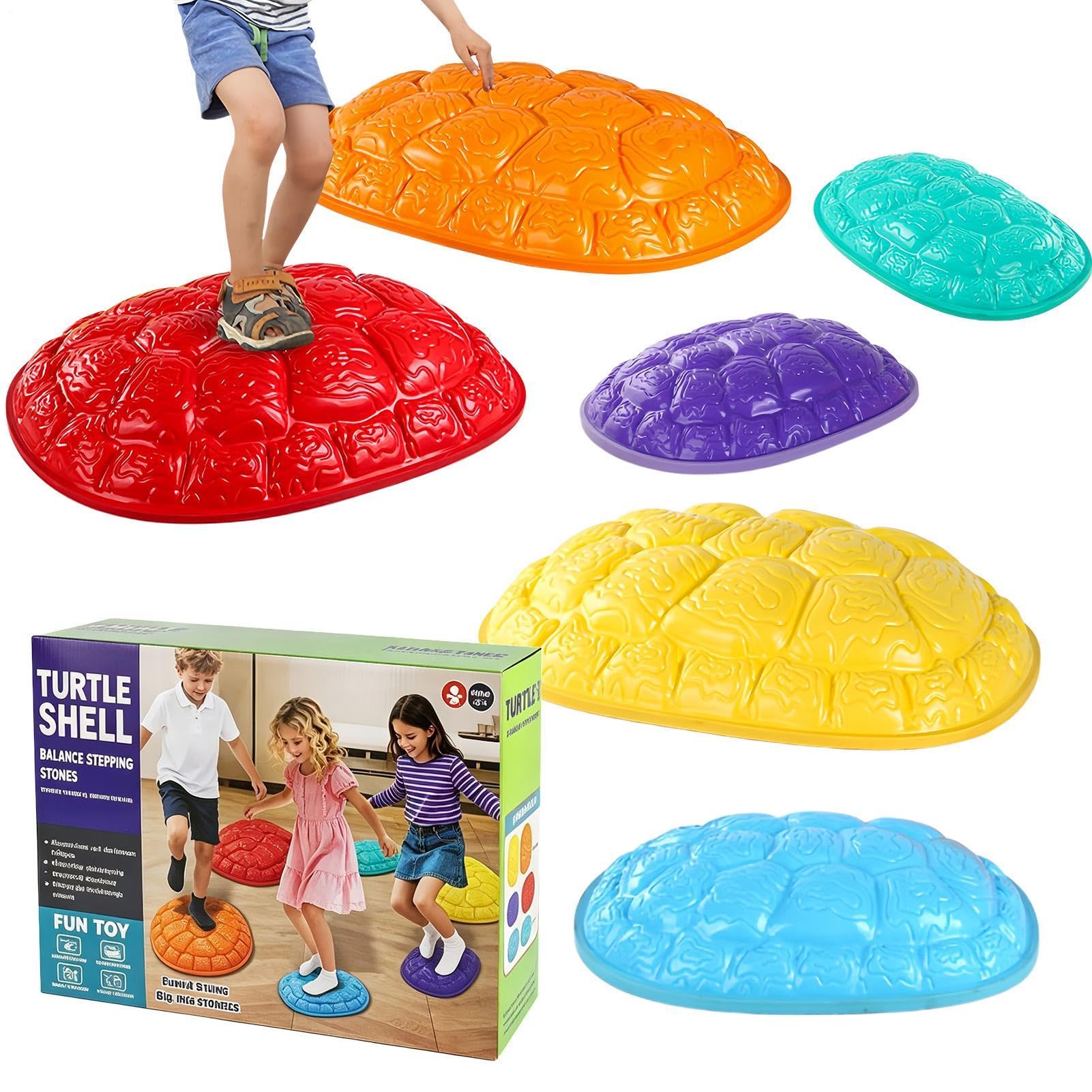 Juego Piedras de Paso para Niños 6 Piezas Apilables Antideslizantes