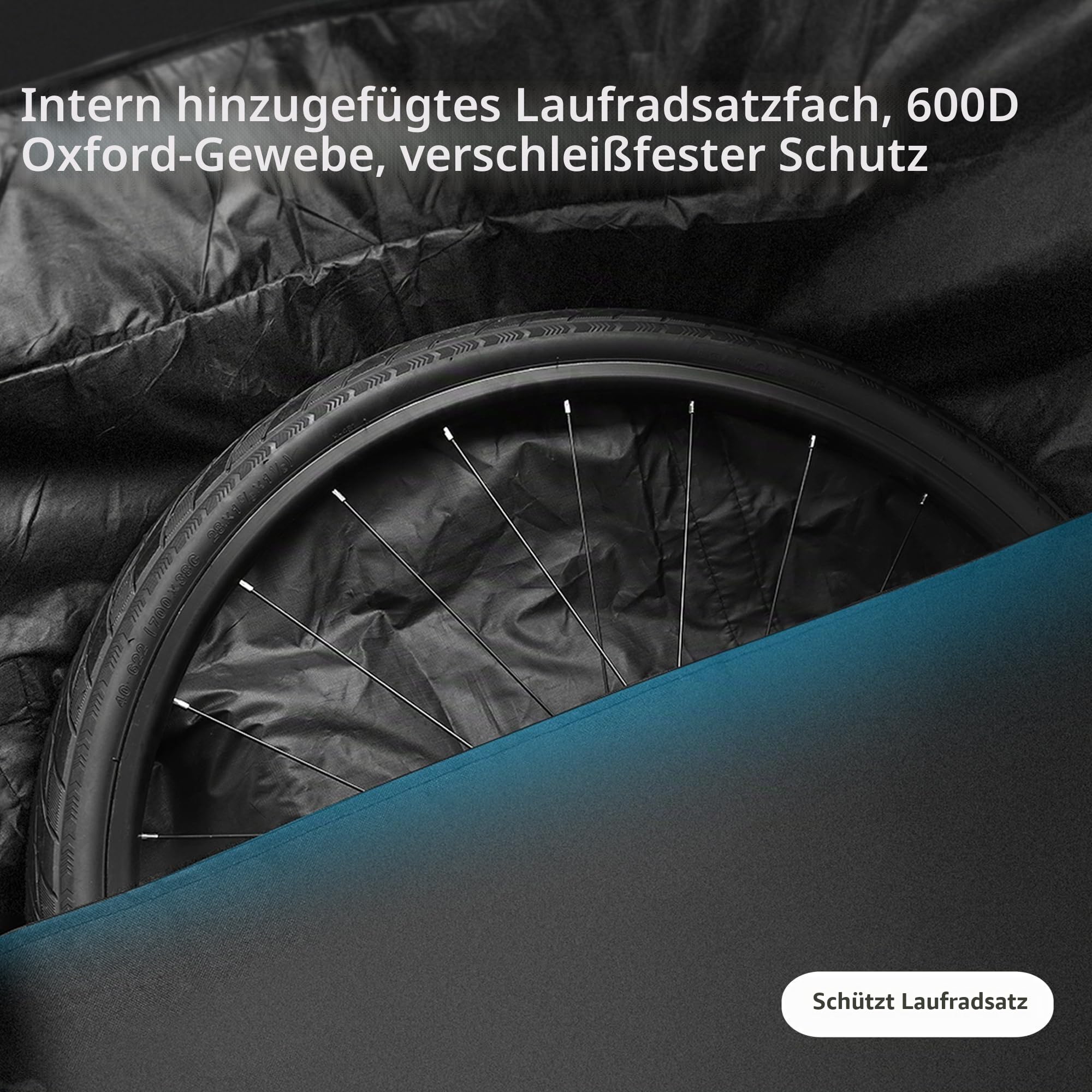 UBORSE Fahrrad Transporttasche Wasserdicht für 29 Zoll Fahrrad Tragetasche Klappfahrrad Transport Abwahrungstasche für Klappfahrrad Fahrrad Transport Fahrradtransporttasche