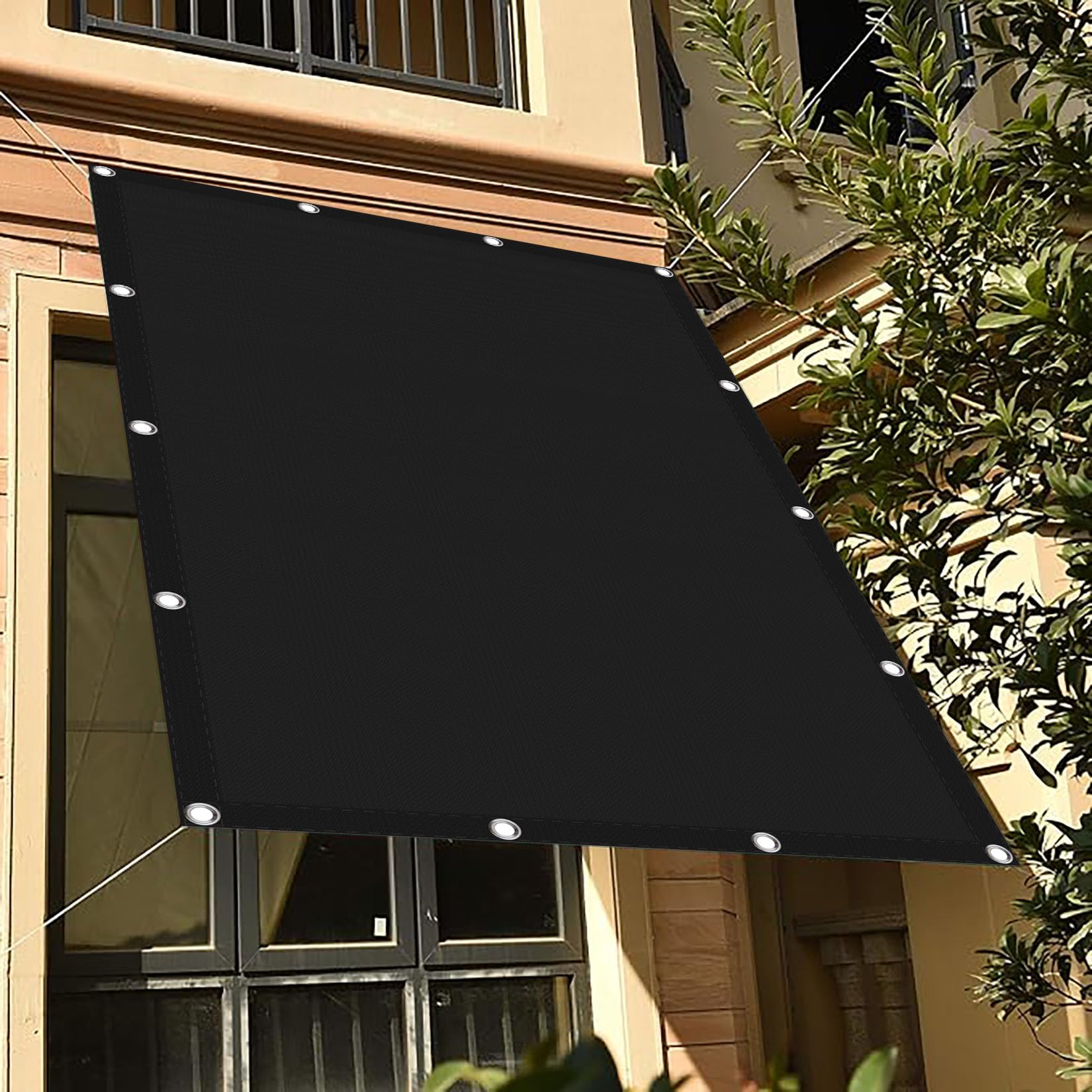 Sonnenschutz Markise 240 x 250 cm Wasserdicht Rechteckig mit Ösen Wetterschutz Segel im Viele Größe Und Farben für Balkon Terrasse