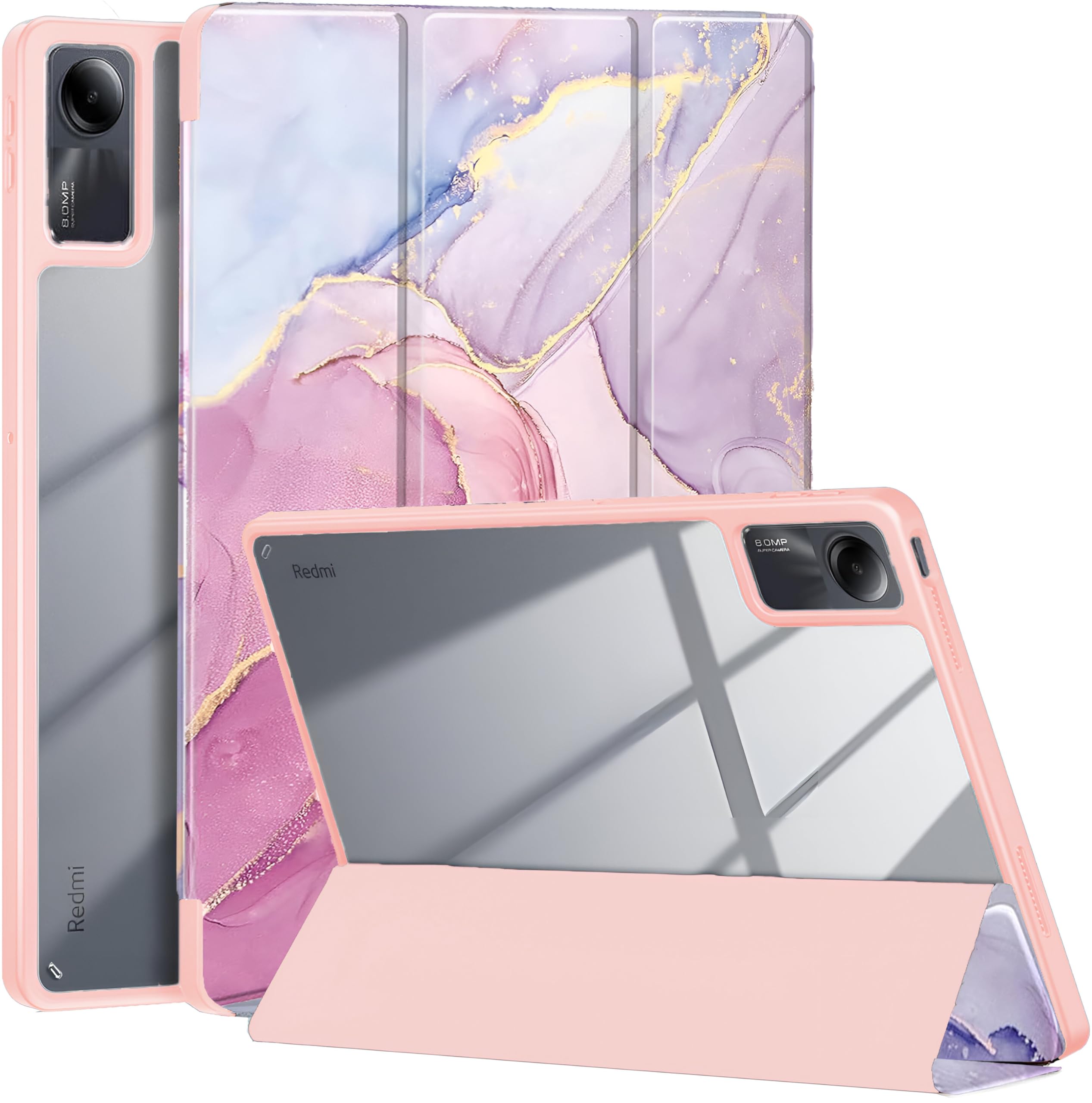 ProElite Case Cover for Redmi Pad SE 11 inch Cover, Transparent Flip Case for Redmi Pad SE 11 inch [Supports Auto Sleep Wake Function], Marble Rose Pink (B0D4DMRJ8K) Amazon Price History, Amazon Price Tracker