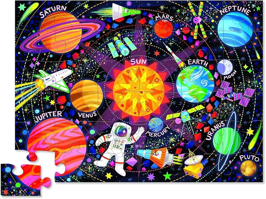 Amazon | Space Explorer Classic Floor Jigsaw Puzzle, 36